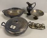 Group of Silver Plate Serving Pieces