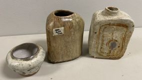 Hand Made Stoneware Pottery Vases