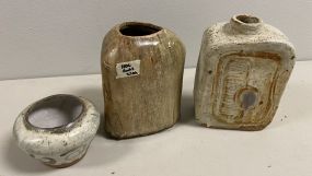 Hand Made Stoneware Pottery Vases