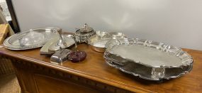 Group of Silver Plate Serving Pieces