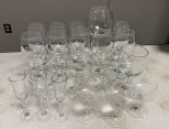 Group of Glassware Stems