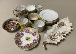 Group of Collectible Porcelain Cups and Saucers
