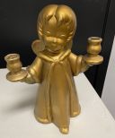 Gold Painted Plastic Young Angel