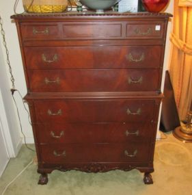 Vintage Mahogany Ball-n-Claw Chest on Chest.