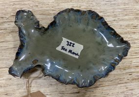 Mcinnis Bayou Pottery Fish Dish