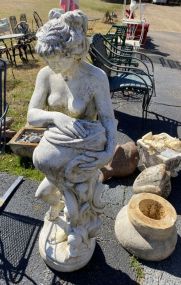 Concrete Lady Outdoor Statue