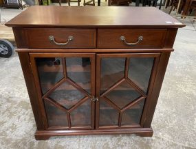 Modern Cherry Wine Cabinet