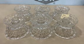 Six Fostoria American Pattern Candle Holders