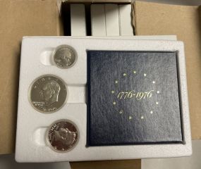 4 US Mint Bicentennial Silver Proof Sets 40% Silver