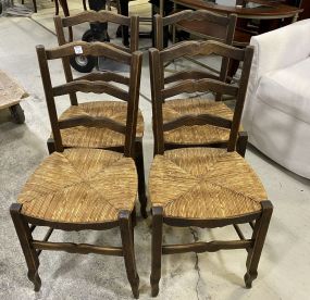 Four Country French Side Chairs