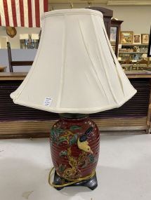 Vintage Stoneware Crock Table Lamp