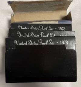 3 1978 Proof Sets