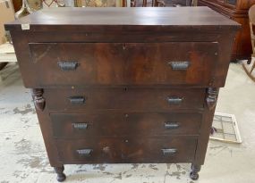 Antique Empire Mahogany Chest of Drawers