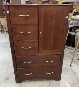 Modern Cherry Armoire/Chifforobe