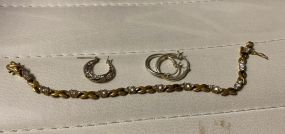 .925 Sterling Bracelet and Earrings