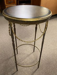 French Style Metal Accent Table