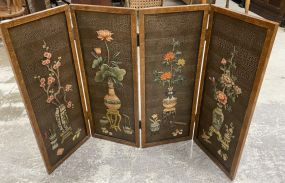 Four Panel Asian Style Wall Screen