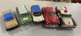 Five Vintage Metal Toy Cars