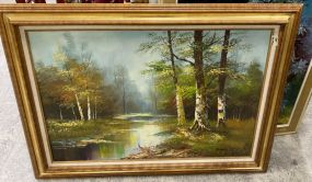 Landscape Oil Painting Signed