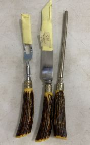 Antler Bakelite Carving Set