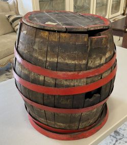 Old Wood Barrel