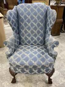 Chippendale Style Wing Back Arm Chair