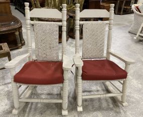 Pair of Painted Wood Porch Rockers
