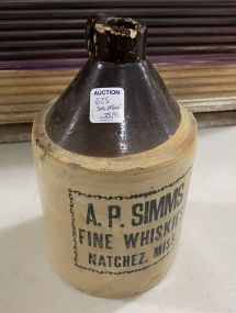 A.P. Simms Whiskey Jug Natchez MS