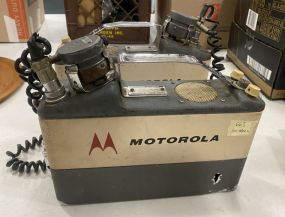 Two Vintage Motorola Handie Talkie FM Radiophones