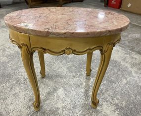 French Style Oval Accent Table