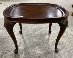 Small Mahogany Queen Anne Style Accent Table