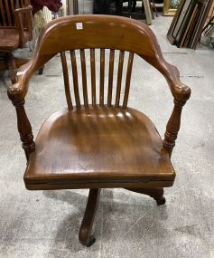 Vintage Oak Desk Chair