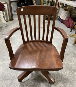 Vintage Oak Desk Chair