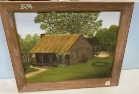 Marylin White 1966 Farm House Painting
