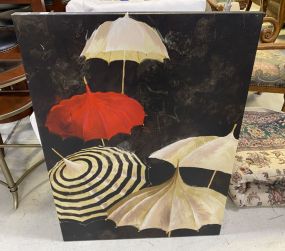 Large Canvas Art of Umbrellas