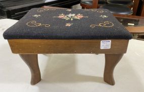 Small Needle Point Cushion Stool