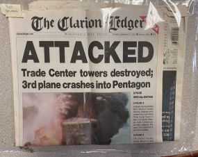 Clarion Ledger September 11th 2001 Attacked