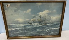 Framed Ship Print