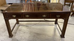 Cherry Chinese Chippendale Desk