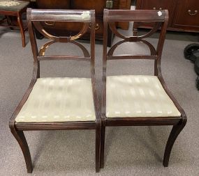 Pair of Duncan Phyfe Mahogany Side Chairs