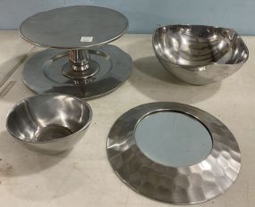 Group of Assorted Aluminum Serving Items