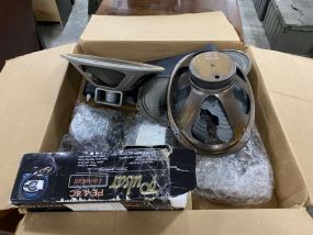 Box Lot of Stereo Speakers