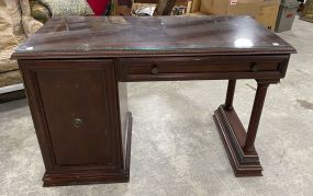 Cherry Kneehole Office Desk