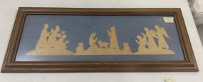 Framed Silhouette Nativity Artwork