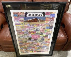 Warehouse Concert Tickets Framed