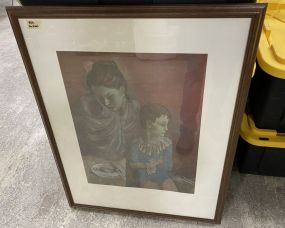 Framed Print of Woman and Child