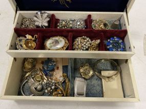 Jewelry Box with Costume Jewelry
