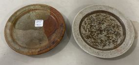 2 Signed Decorative Ceramic Plates