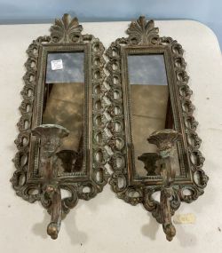 Pair of Plastic Candle Sconces