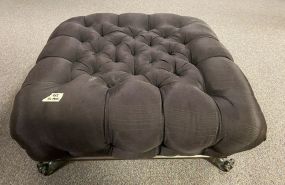 French Tufted Upholstered Footstool